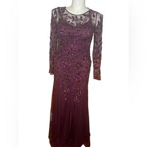 ADRIANA Papell Beaded Gown Size 10